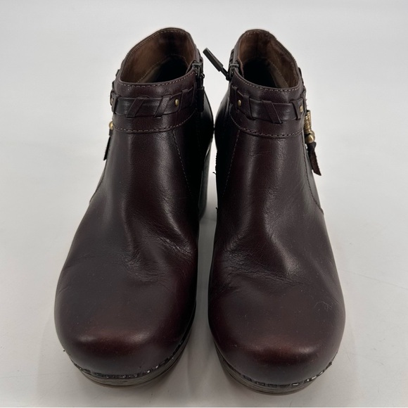 DANSKO Dabney Brown Leather Heel Boots 37 - Picture 5 of 8